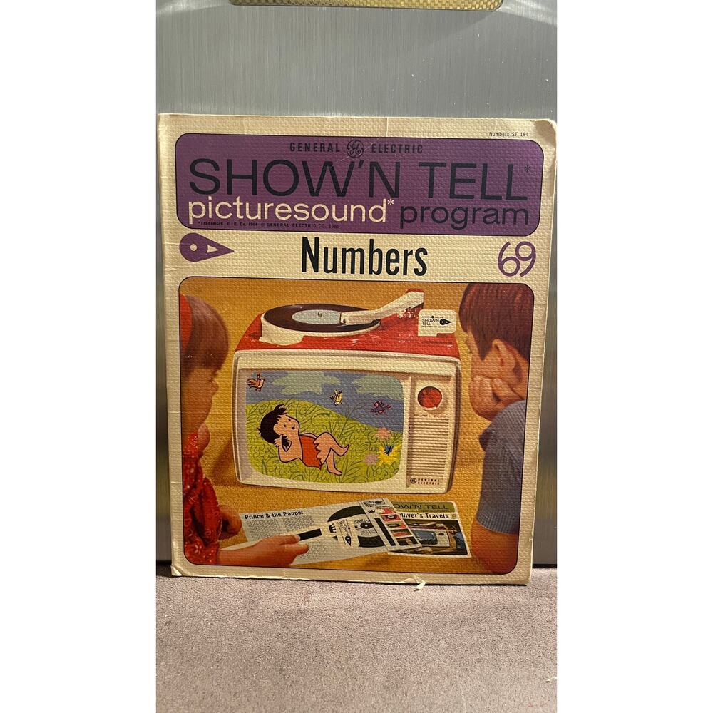 Numbers Show 'N Tell Vintage Record Picturesound Program As Is As Shown